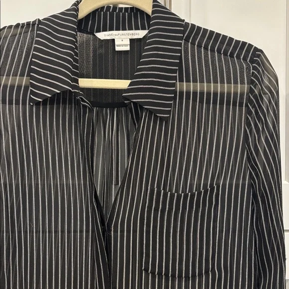 DVF Lorelei Two Silk Blouse - Picture 4 of 8